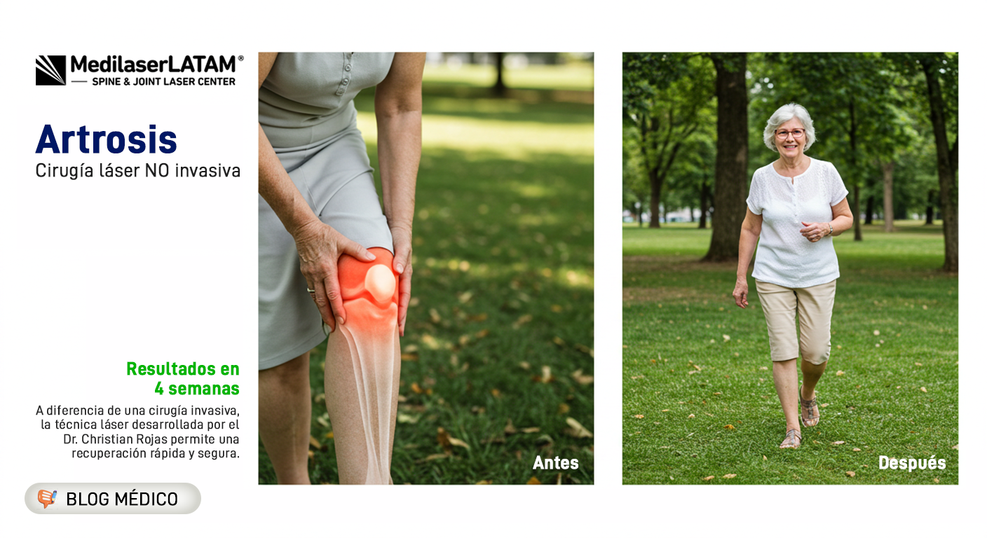 Artrosis: Conoce sus tipos, síntomas y tratamientos con láser. 85% de efectividad comprobada. Evita prótesis y recupera tu movilidad.