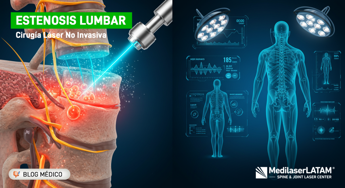 Estenosis lumbar: el láser puede evitar cirugías. Reduce la compresión nerviosa sin procedimientos invasivos.