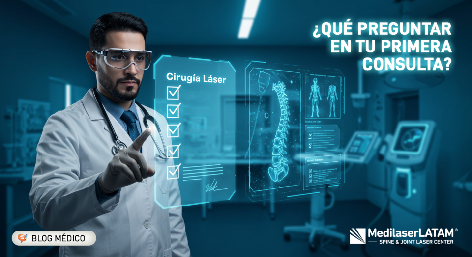Qué preguntar en tu primera consulta para dolor de columna: diagnóstico, tratamientos láser vs cirugía, y cómo elegir la mejor opción para ti