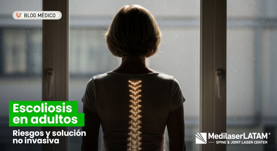 Conozca las consecuencias de una Escoliosis no tratada en adultos y cómo la tecnología láser ayuda a frenar el dolor crónico.