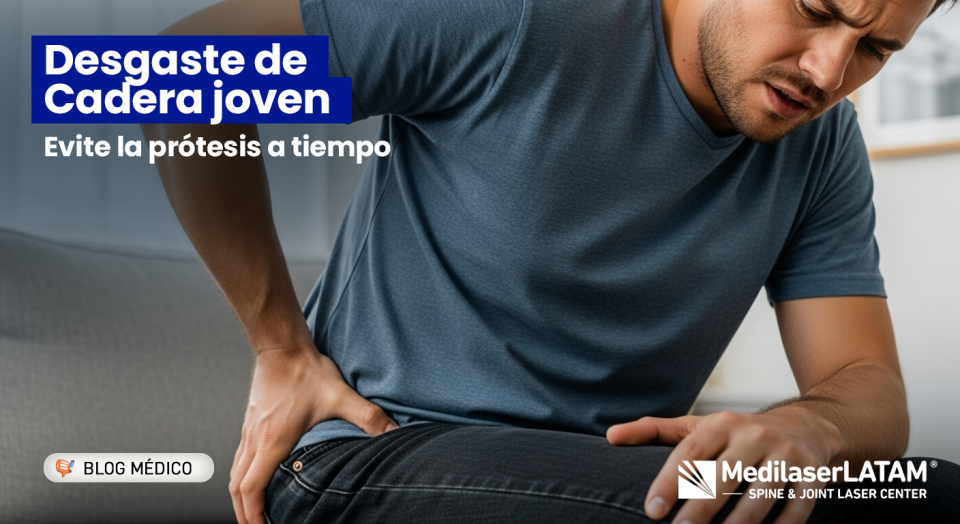 Desgaste de Cadera en jóvenes: identifique síntomas de Artrosis y cómo evitar la prótesis con tecnología láser.